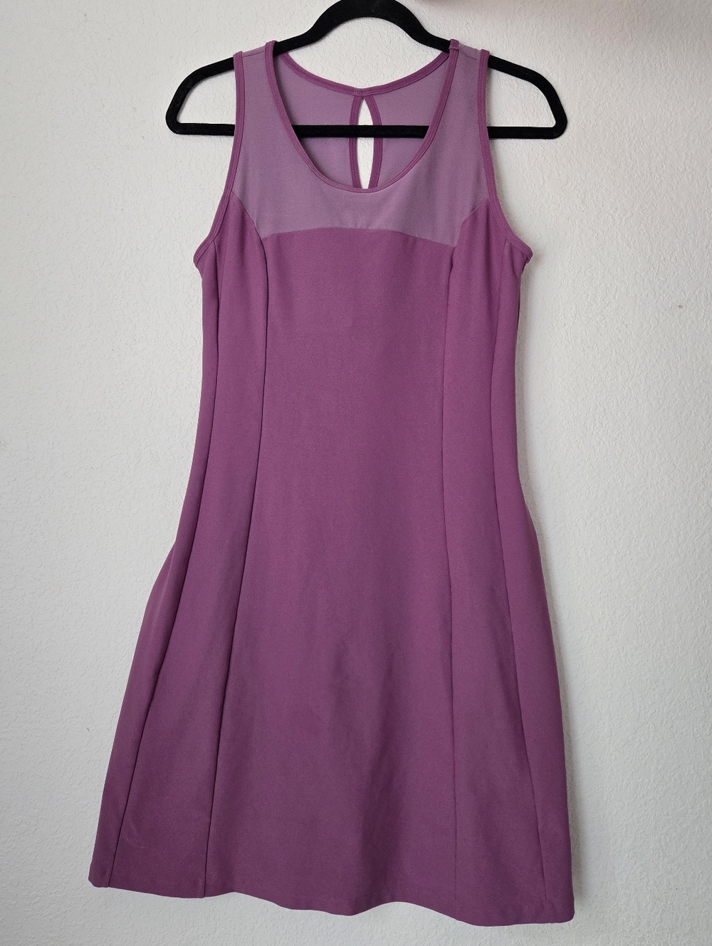 Purple Sleeveless A-Line Dress